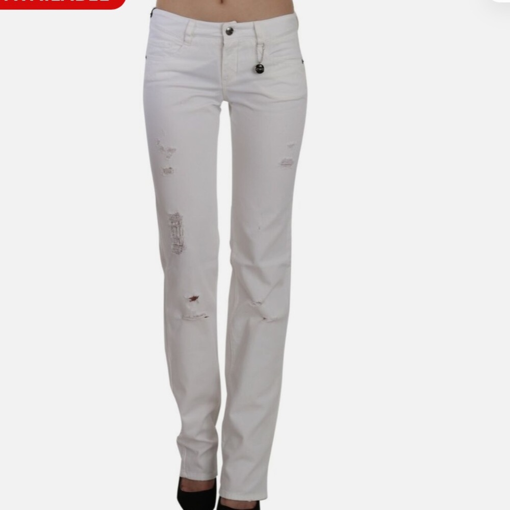 CoSTUME NATIONAL White Slim Fit Jeans